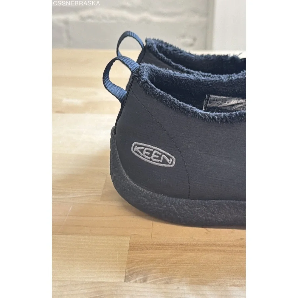 KEEN Black Men's Howser II Slip On Quilted Fleece Lined Shoes 1019616 - Size 10
